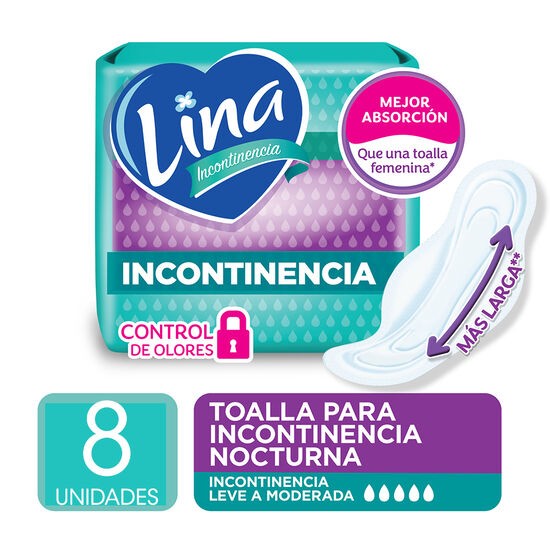 Toallitas Femeninas Lina Nocturna Con Alas 8 Un